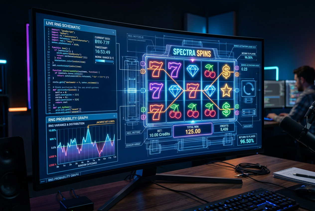 Techniczna analiza mechaniki slotów online z widocznymi algorytmami RNG